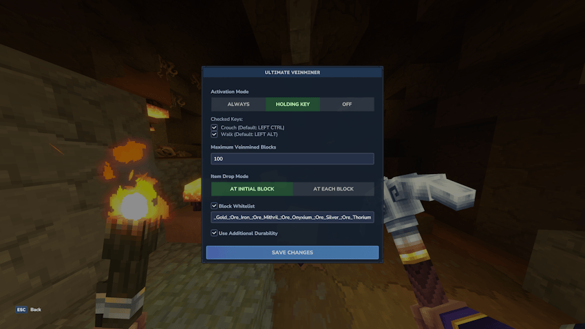 Ultimate Veinminer config showcase