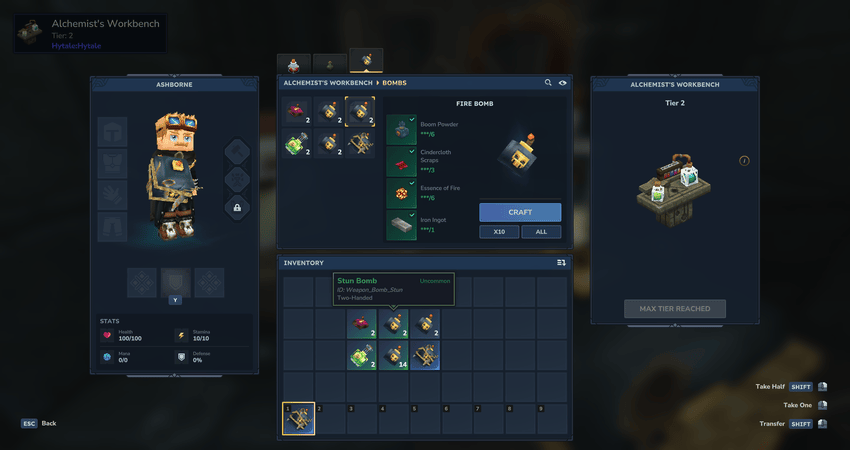 Mod de mejores bombas de Ash para Hytale