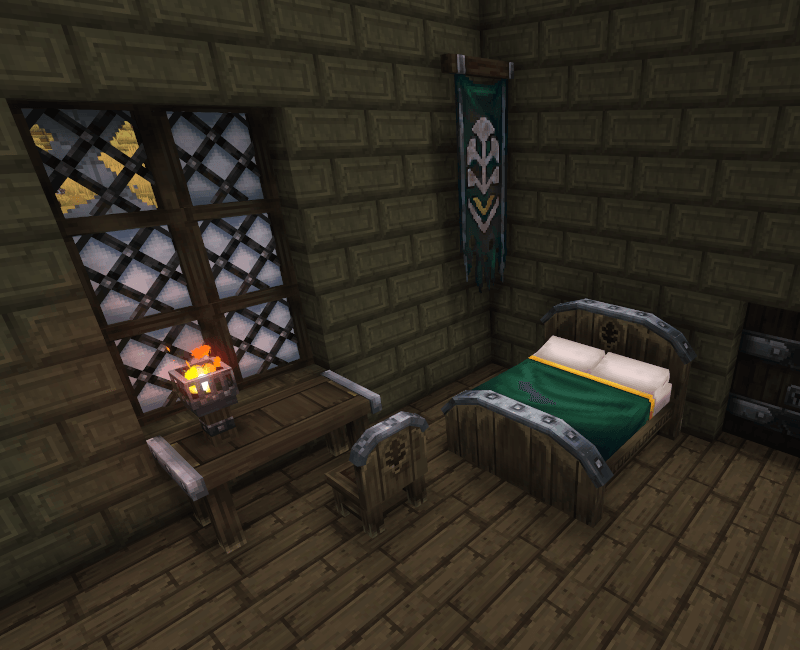 Captura de pantalla de la Cama Doble de Estilo de Civilización Perdida