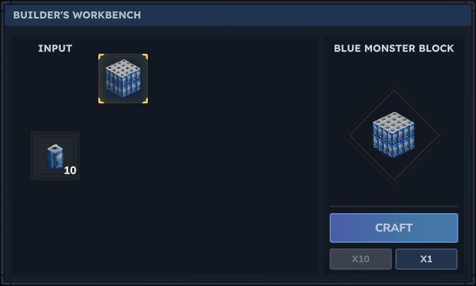 Blue Monster Crate Craft