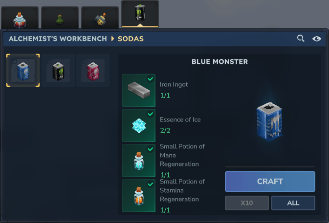 Blue Monster Craft