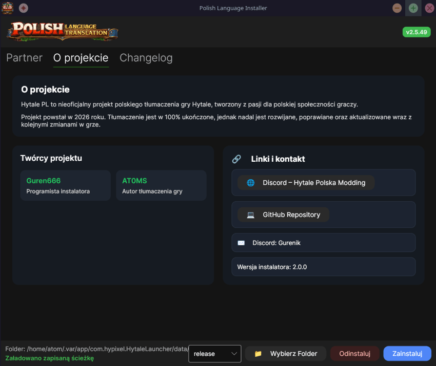 Polish Language Installer