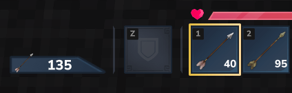 Arrow Hud Hotbar Display