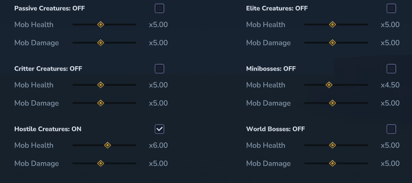 Enemy Settings