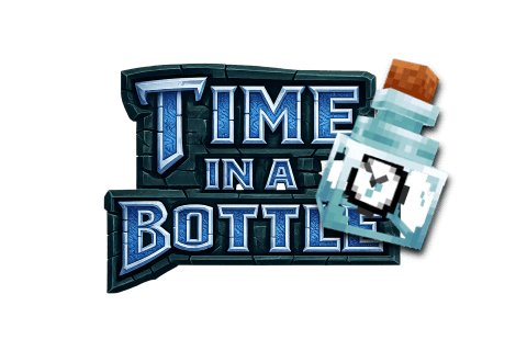 Time in a bottle text logo