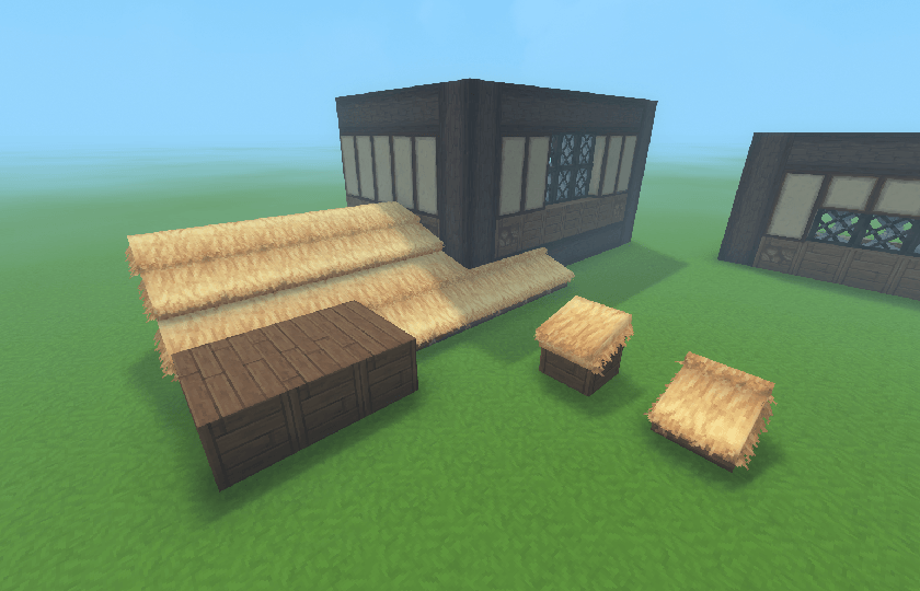 Shallow roofs, split into Upper and Lower pieces