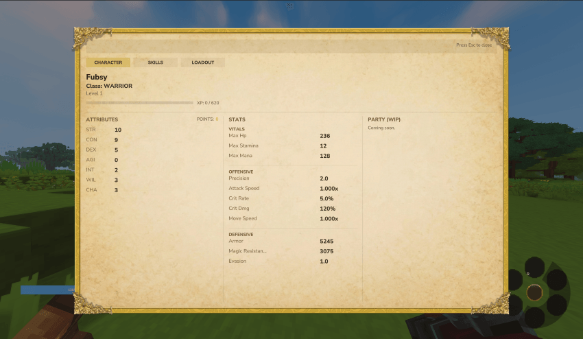 char screen