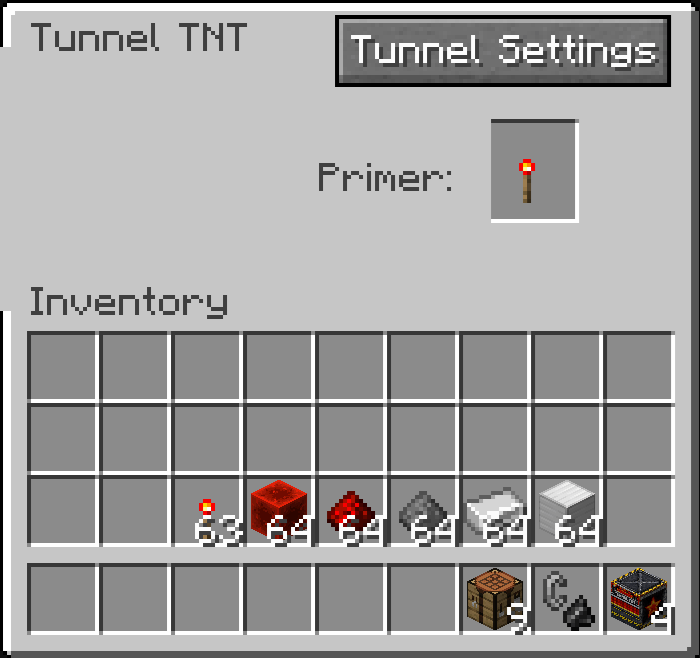 Tunnel TNT UI