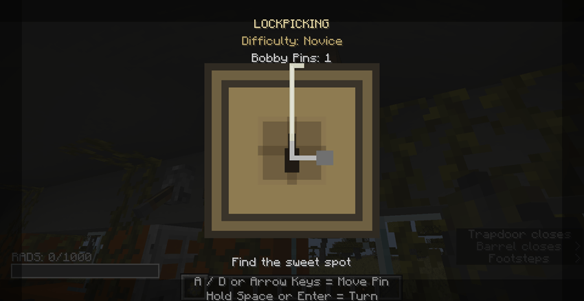 lockpicking minigame