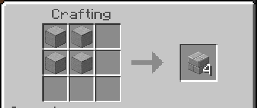 Smooth Stone Bricks crafting recipe