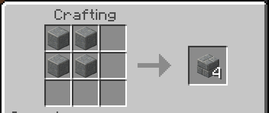 Polished Andesite Bricks crafting recipe