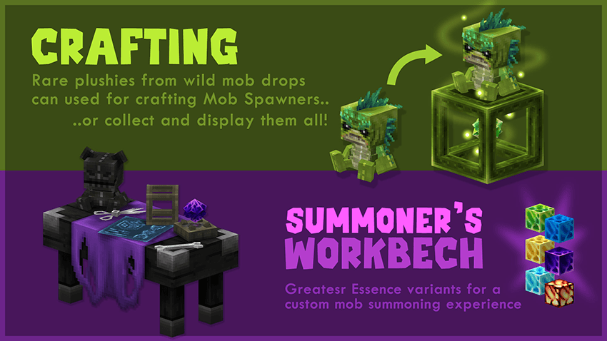 Custom crafting using the Summoner's Workbench