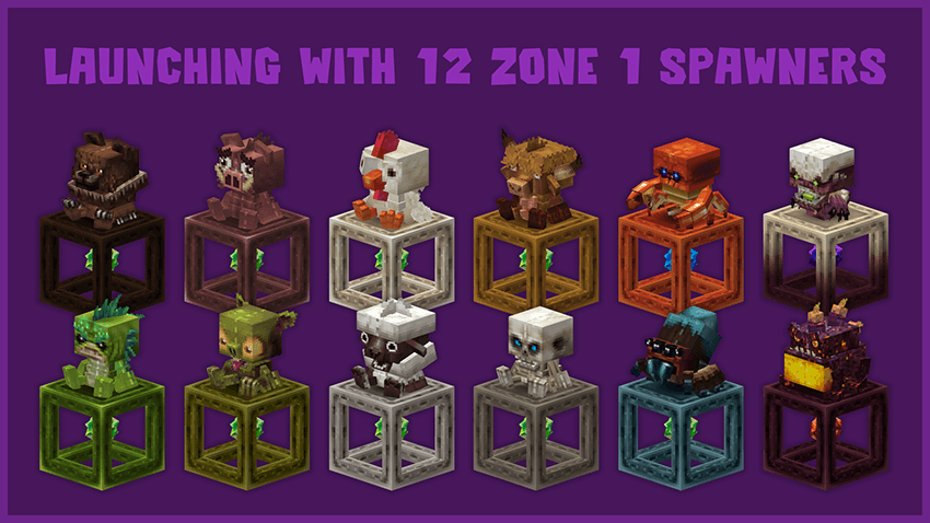 12 different zone 1 mob variants
