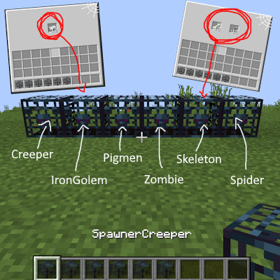 All the spawner preview