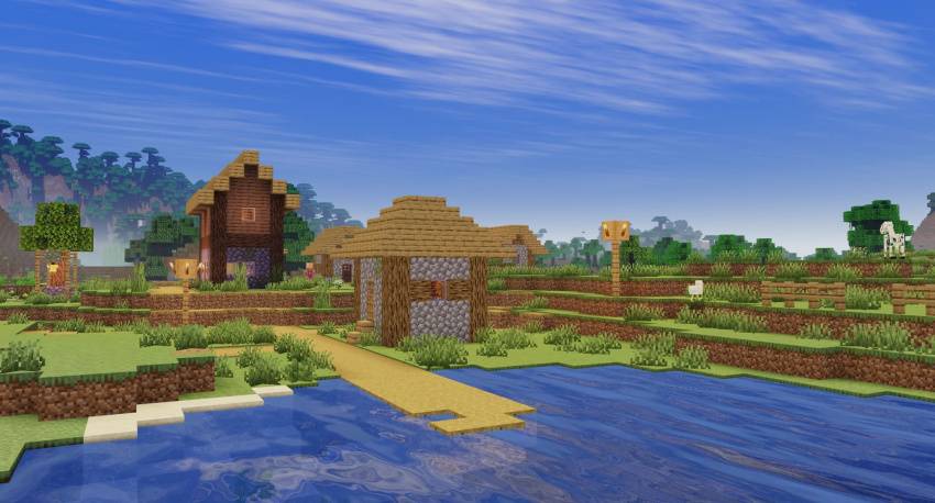 Spectrum Shader Renewed | Compatible with v26.50+ — Minecraft Bedrock texture pack, screenshot 1