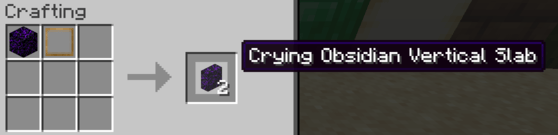 Obsidian Cry Vertical Slab Recipe