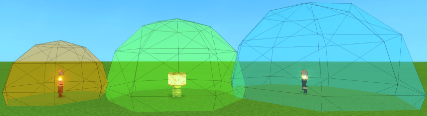 Torches with spheres