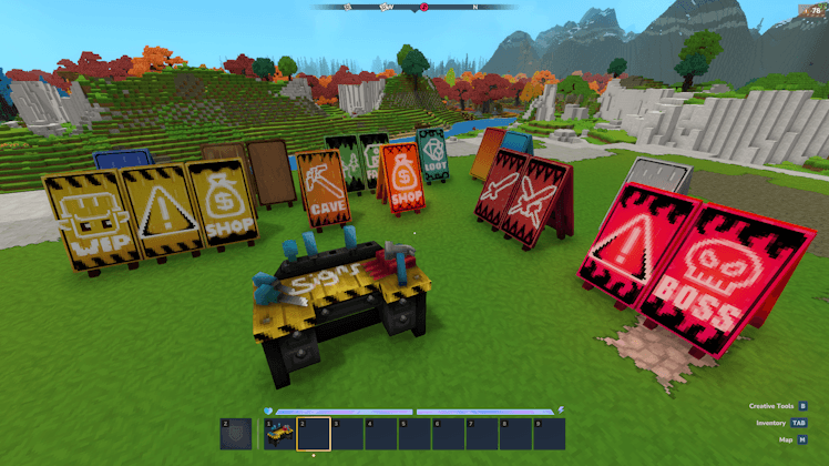 Showcase of a few of the signs this mod has