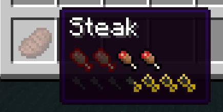 too much steak
