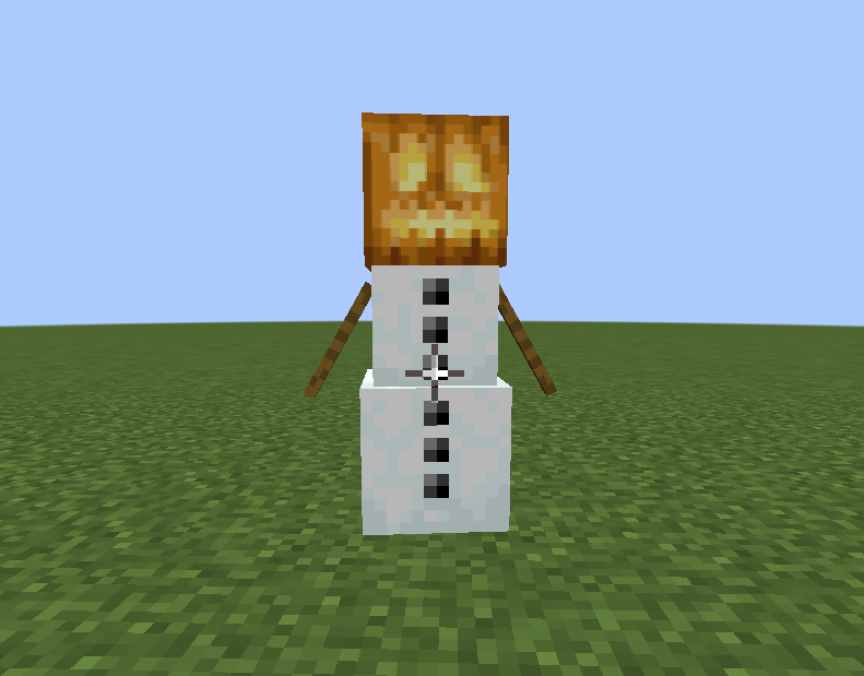 Jack O Lantern Snow Golem