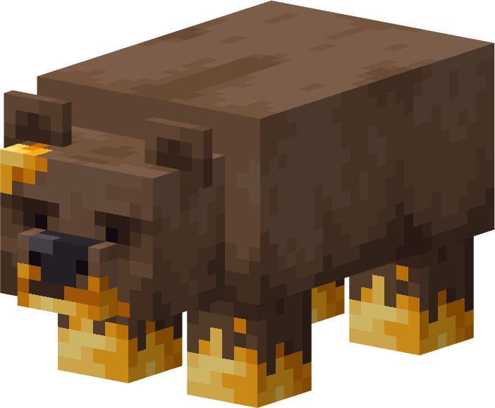 brown bear with honey