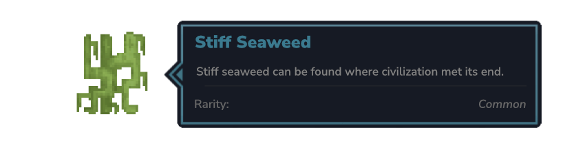 Stiff seaweed can be found where civilization met its end.