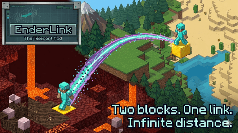 Two blocks. One link. Infinite distance.