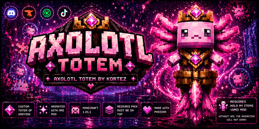 Axolotl Totem Banner