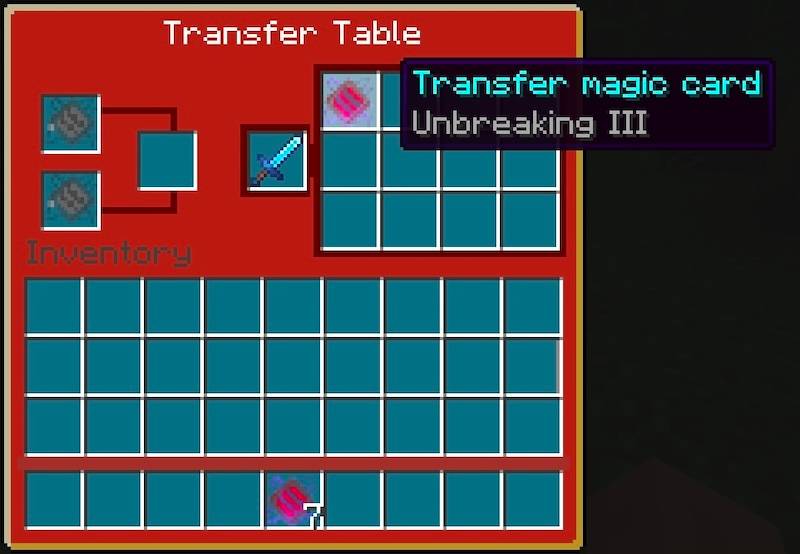 Extracting/adding magic cards to enchant/disenchant items