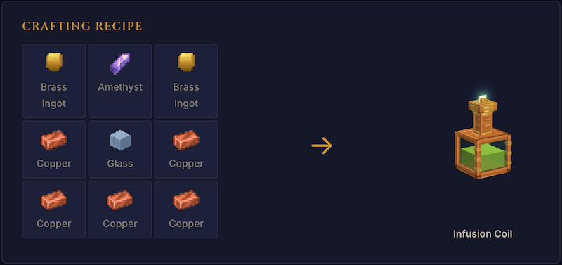 Infusion Coil Crafting Recipe