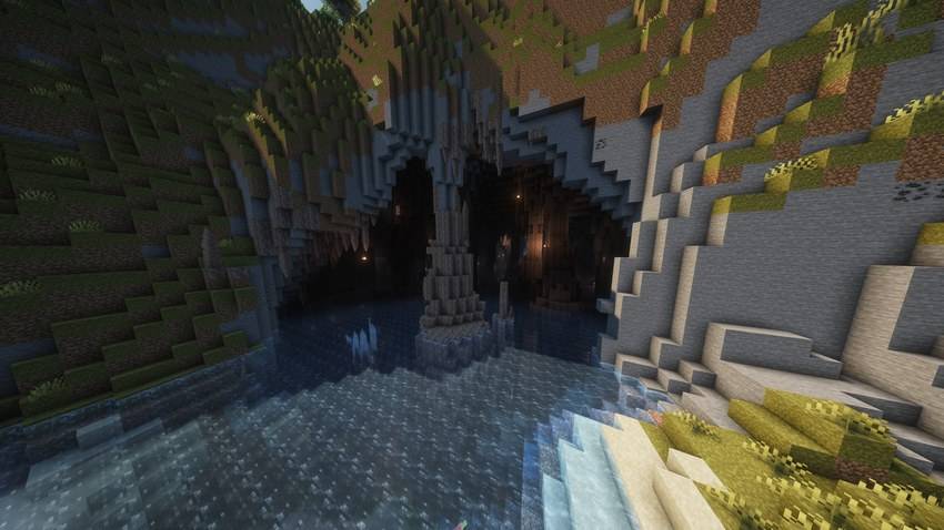 Polished Survival — Underground water cave