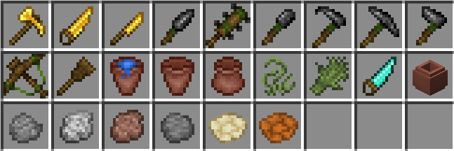 Textures altered by the pack: