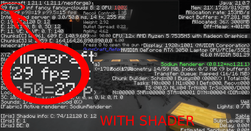 OVER 100+ GUNS RENDERING WITH SHADERS!!!