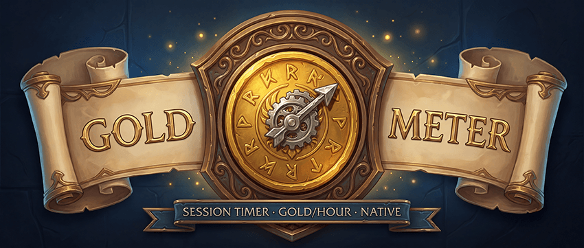 GoldMeter — session timer and gold-per-hour tracker