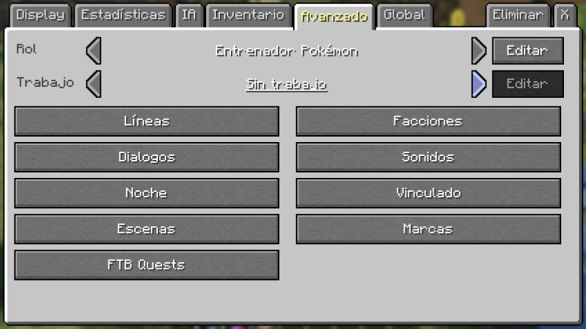 Advanced Menu GUI