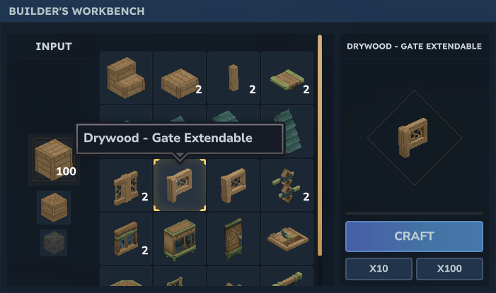 Extendable versions right besides original ones
