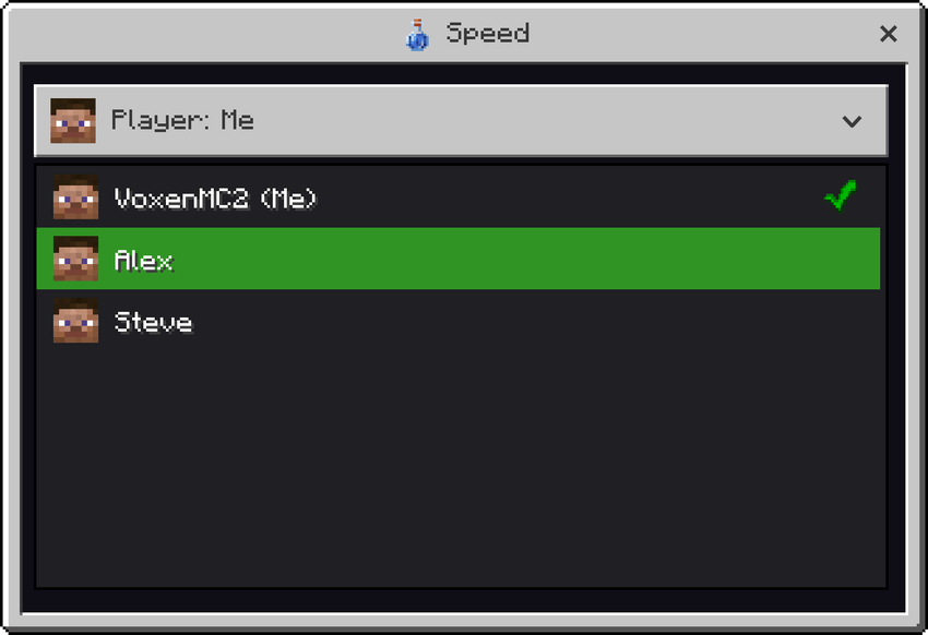 Effects Menu — Minecraft Bedrock addon, screenshot 4