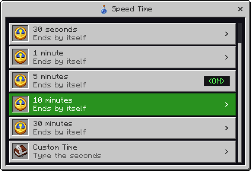 Effects Menu — Minecraft Bedrock addon, screenshot 6