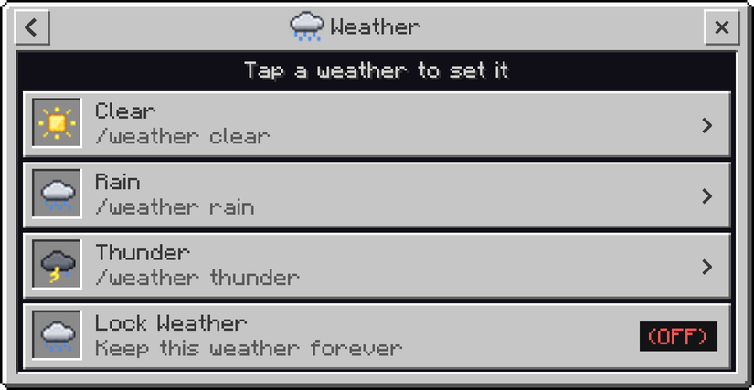 Commands Menu — Minecraft Bedrock addon, screenshot 10