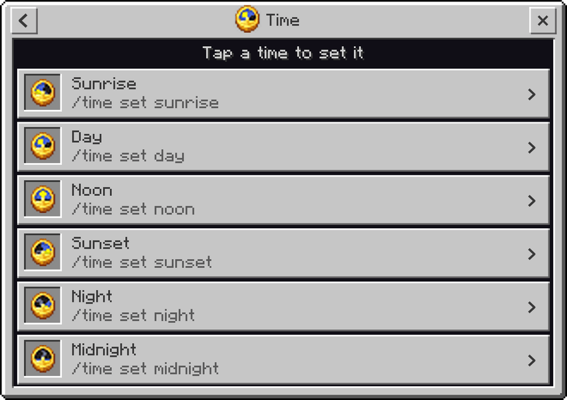 Commands Menu — Minecraft Bedrock addon, screenshot 9