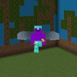 Elytra mace bot flying towards me (v1.1)