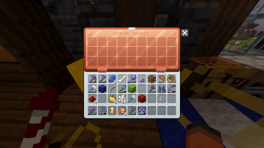 A correctly renamed copper chest
