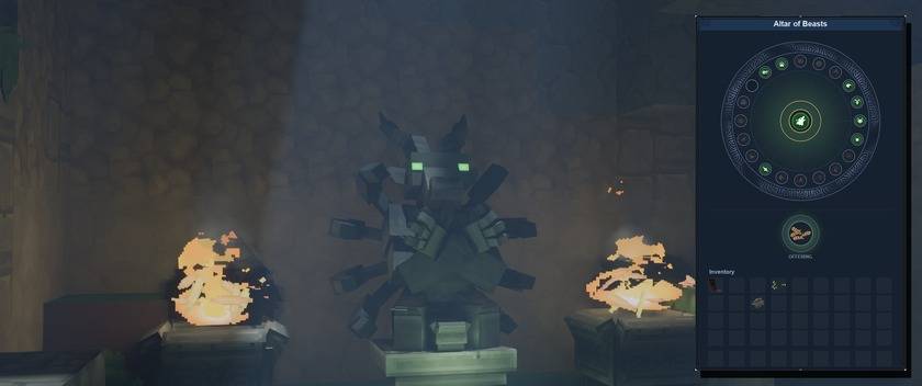 The Altar of Beasts and its ritual circle
