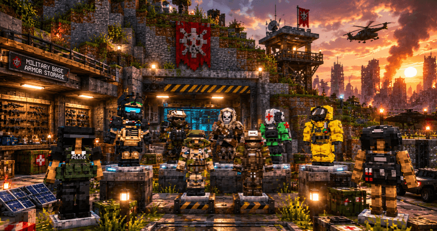 Special Forces Equipment — Minecraft Bedrock addon, screenshot 1