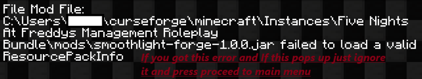 A Error Notice From The Dev