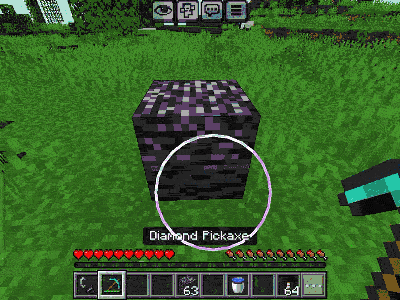 Breakable Bedrock (Achievement friendly) — Minecraft Bedrock addon, screenshot 1