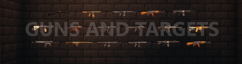 Some weapons in the Guns and Targets mod!