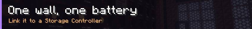 One wall, one battery