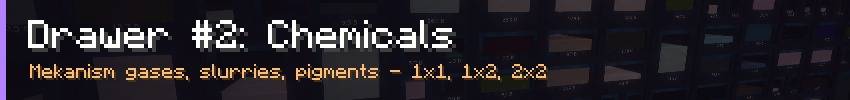 Drawer #2: Chemicals