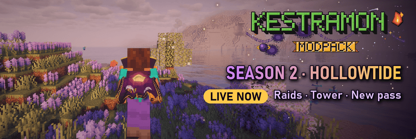 Kestramon modpack. Season 2: Hollowtide. Live now. Raids, Tower, new pass